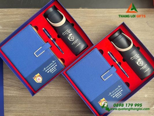 Giftset (Sổ+Bình Lock+Bút) – In Khắc Lời Cảm Ơn Nhân Ngày Phụ Nữ 8/3