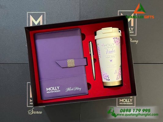 Giftset (Sổ+Ly+Bút) - In Khắc Logo Doanh Nghiệp MOLLY Nguyen Design