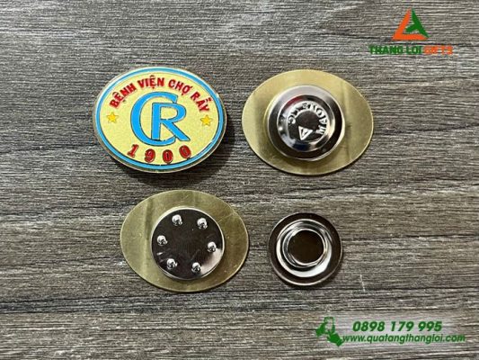 Huy Hiệu Cài Áo Nam Châm Hít - In Logo Bệnh Viện Chợ Rẫy