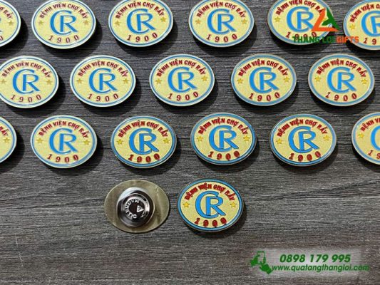 Huy Hiệu Cài Áo Nam Châm Hít - In Logo Bệnh Viện Chợ Rẫy