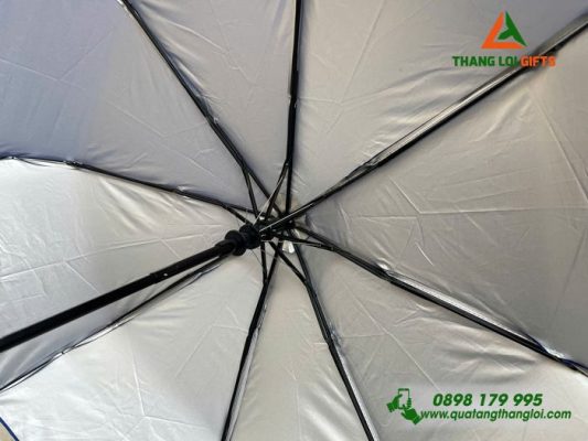 Ô Dù Cầm Tay Màu Xanh – In Logo Doanh Nghiệp R&D VPIC Group