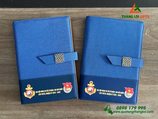 Sổ Tay Bìa Còng – In Logo Đoàn Cơ Sở Lữ Đoàn 189 Hải Quân