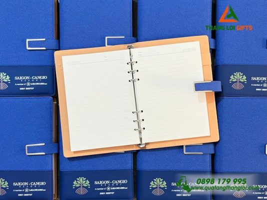 Sổ Tay Bìa Còng – In Logo Doanh Nghiệp Sài Gòn Cần Giờ Resort