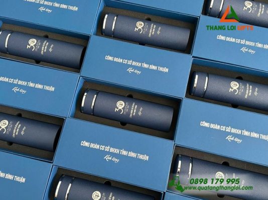 Bình Giữ Nhiệt - Khắc Logo Công Đoàn Cơ Sở BHXH Tỉnh Bình Thuận