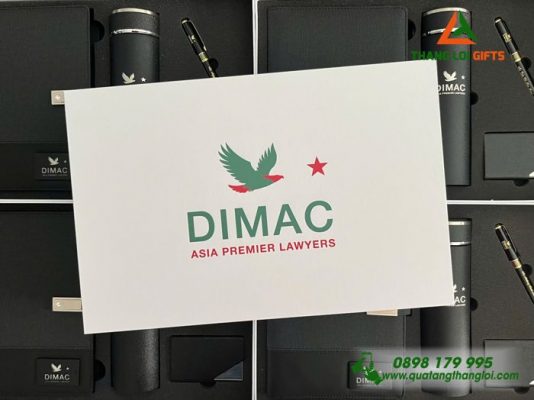 GST 77 – Giftset Cao Cấp (Sổ Đa Năng+Bình+Hộp Namecard+Bút) - In Logo Doanh Nghiệp