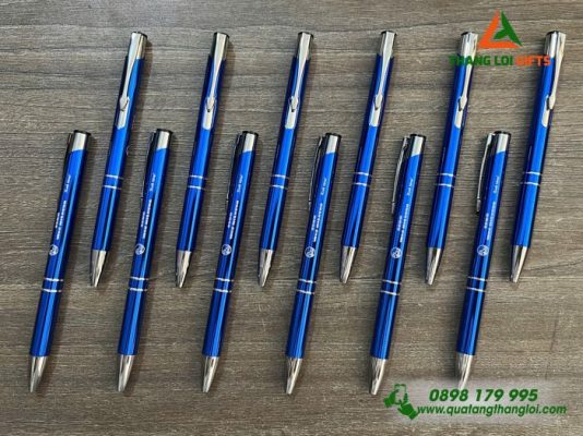 Bút Bi Kim Loại Bấm Khắc Logo Trường ĐH Luật – ĐHQG Hà Nội