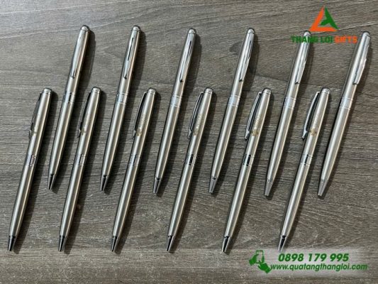 Bút Ký Kim Loại Xoay – Khắc Logo Bệnh Viện Hoàn Mỹ Đà Nẵng