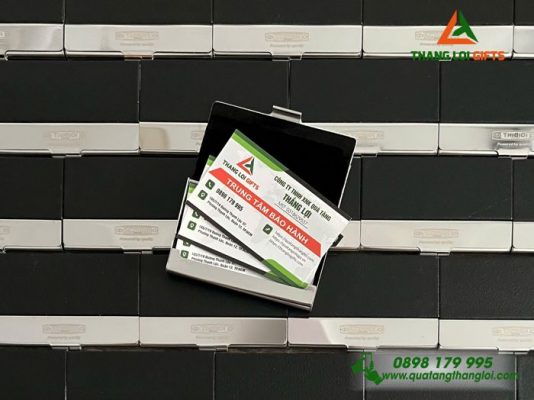Hộp Đựng Namecard Vuông - Khắc Logo Doanh Nghiệp THIBIDI
