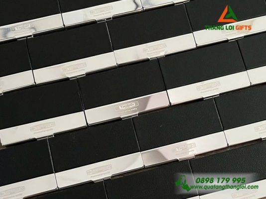 Hộp Đựng Namecard Vuông - Khắc Logo Doanh Nghiệp THIBIDI