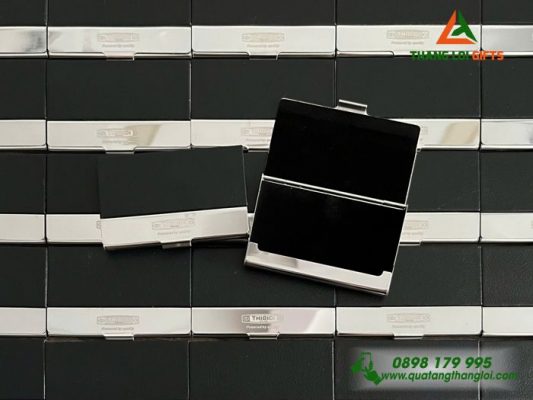 Hộp Đựng Namecard Vuông - Khắc Logo Doanh Nghiệp THIBIDI