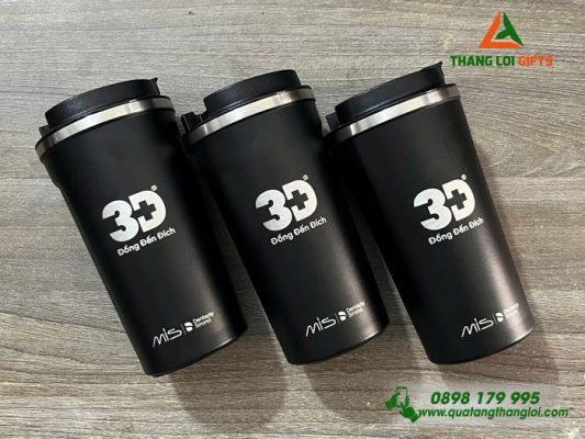 Ly Giữ Nhiệt 510ml Màu Đen - Khắc Logo Y Nha Khoa 3D