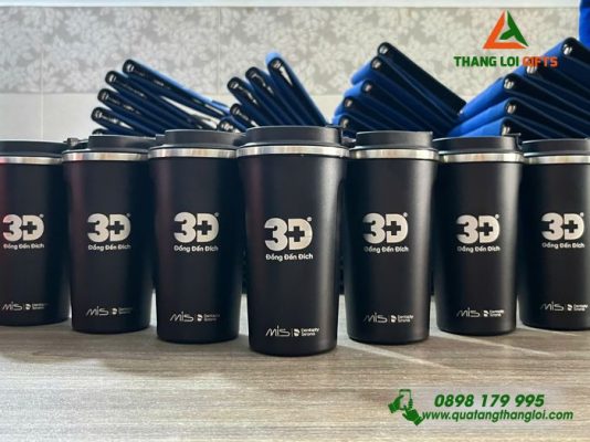 Ly Giữ Nhiệt 510ml Màu Đen - Khắc Logo Y Nha Khoa 3D