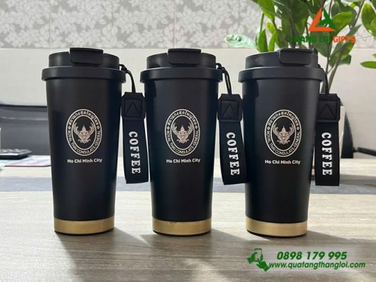 Ly Giữ Nhiệt 530ml Màu Đen - Khắc Logo Doanh Nghiệp ROYAL THAI