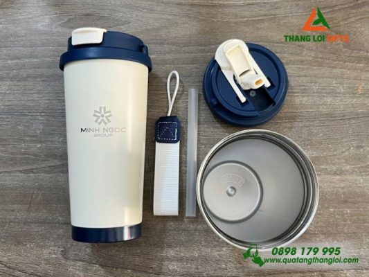 Ly Giữ Nhiệt 530ml - Khắc Logo Doanh Nghiệp Minh Ngọc Group