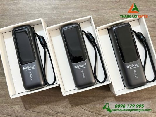 PST 05 - Pin Sạc Dự Phòng Anker Zolo 25.000mAh 165W - In Logo Doanh Nghiệp