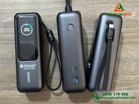PST 05 - Pin Sạc Dự Phòng Anker Zolo 25.000mAh 165W - In Logo Doanh Nghiệp