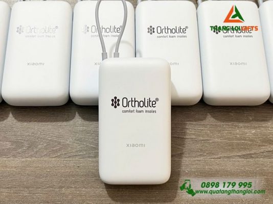 Pin Sạc Dự Phòng Xiaomi 20.000mAh – In Logo Doanh Nghiệp Ortholite