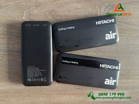 Pin Sạc Dự Phòng Energizer – In Logo Doanh Nghiệp HITACHI ari