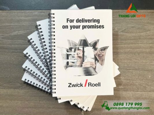 Sổ Tay Lò Xo – In Logo Doanh Nghiệp Zwick Roell Group