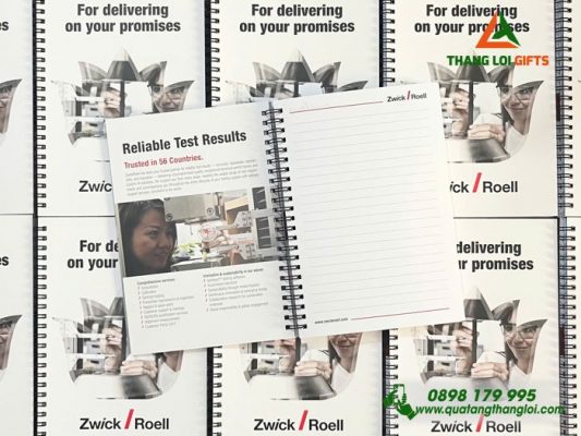 Sổ Tay Lò Xo – In Logo Doanh Nghiệp Zwick Roell Group