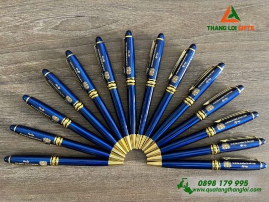 Bút Ký Kim Loại - Khắc Logo Chi Bộ Công An Phường Tân Hưng Thuận
