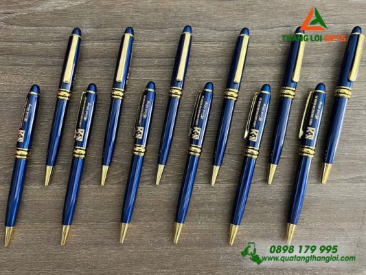Bút Ký Kim Loại Xoay - Khắc Logo Doanh Nghiệp S&K