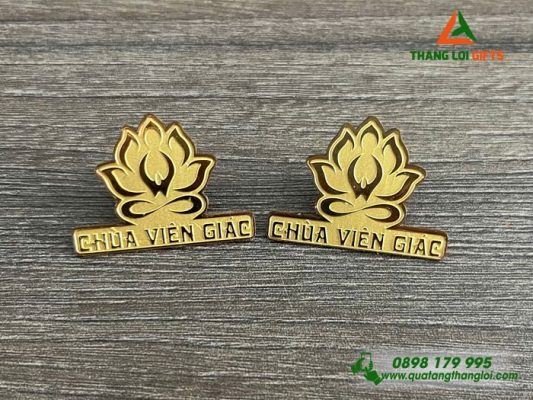 Huy Hiệu Cài Áo Hình Hoa Sen – Logo Chùa Viên Giác