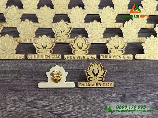 Huy Hiệu Cài Áo Hình Hoa Sen – Logo Chùa Viên Giác