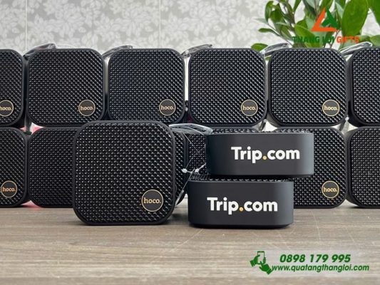 Loa Bluetooth Hoco Màu Đen - In Logo Doanh Nghiệp Trip.com