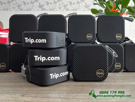 Loa Bluetooth Hoco Màu Đen - In Logo Doanh Nghiệp Trip.com