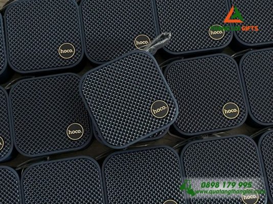 Loa Bluetooth Hoco Màu Xanh Navy – In Logo Dòng Máu Anh Hùng