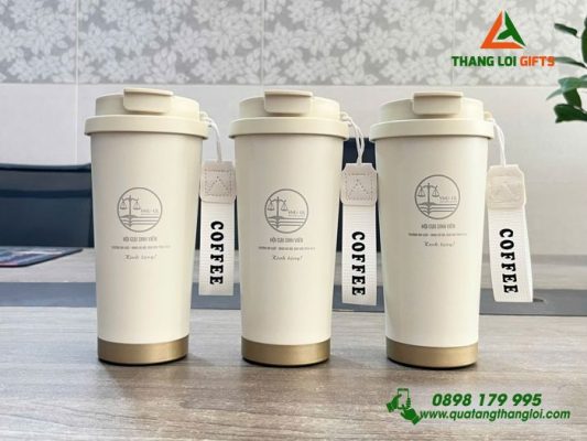 Ly Giữ Nhiệt 530ml - Khắc Logo Trường ĐH Luật - ĐHQG Hà Nội