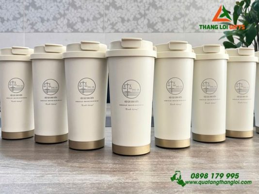 Ly Giữ Nhiệt 530ml - Khắc Logo Trường ĐH Luật - ĐHQG Hà Nội