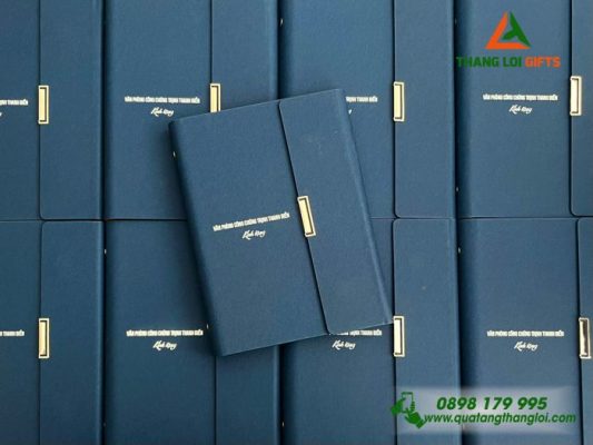 Sổ Da Bìa Còng Gập 3 - In Tên Văn Phòng Công Chứng Trịnh Thanh Điền