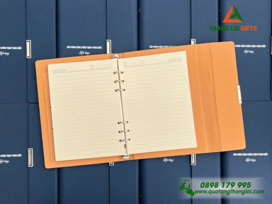 Sổ Da Bìa Còng Gập 3 - In Tên Văn Phòng Công Chứng Trịnh Thanh Điền