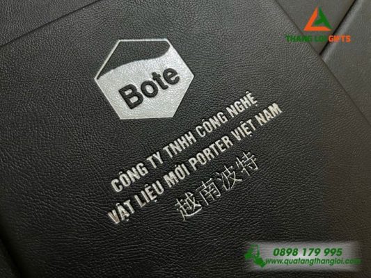Sổ Tay Dán Gáy - Ép Kim Logo Doanh Nghiệp PORTER VIỆT NAM