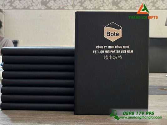 Sổ Tay Dán Gáy - Ép Kim Logo Doanh Nghiệp PORTER VIỆT NAM