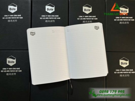 Sổ Tay Dán Gáy - Ép Kim Logo Doanh Nghiệp PORTER VIỆT NAM