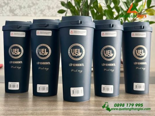 Ly Giữ Nhiệt Lock&Lock - Khắc Logo Trường Đại Học Kinh Tế Luật UEL