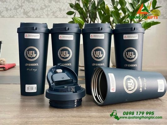Ly Giữ Nhiệt Lock&Lock - Khắc Logo Trường Đại Học Kinh Tế Luật UEL