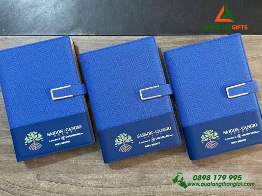 Sổ Da Bìa Còng - In Logo Khu Du Lịch Sinh Thái Sài Gòn Cần Giờ Resort