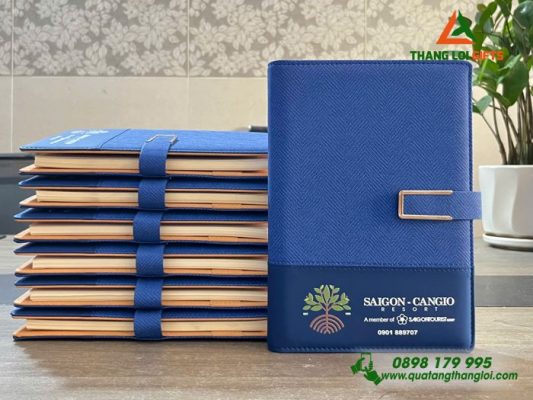 Sổ Da Bìa Còng - In Logo Khu Du Lịch Sinh Thái Sài Gòn Cần Giờ Resort