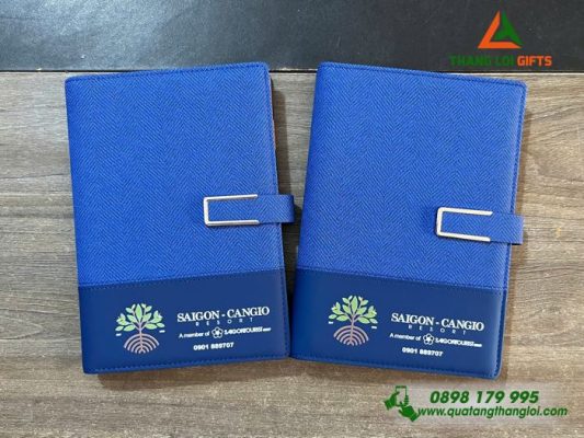 Sổ Da Bìa Còng - In Logo Khu Du Lịch Sinh Thái Sài Gòn Cần Giờ Resort