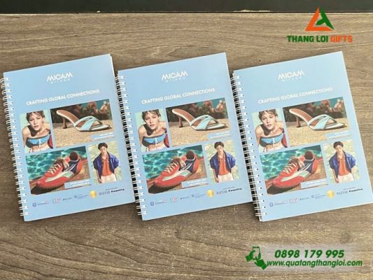Sổ Tay Lò Xo – In Logo Hình Ảnh Sự Kiện MICAM Milano