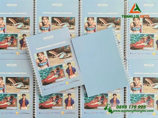 Sổ Tay Lò Xo – In Logo Hình Ảnh Sự Kiện MICAM Milano