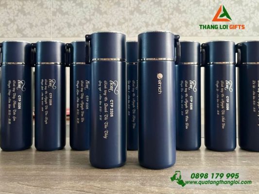 Bình Giữ Nhiệt Elmich Khắc Logo Tên Làm Quà Tri Ân