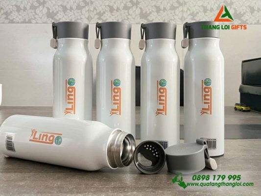 Bình Giữ Nhiệt Lock&Lock - In Logo Trung Tâm Ngoại Ngữ ALOHA Sài Gòn
