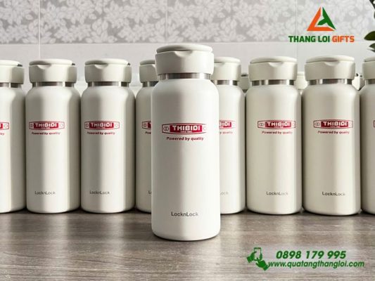 Bình Giữ Nhiệt Lock&Lock LHC4321 In Khắc Logo, Tên Doanh Nghiệp