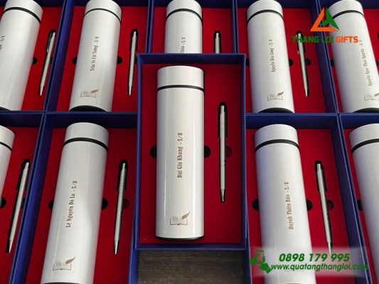 Combo Quà Tặng (Bình+Bút) - In Khắc Tên Mừng Ngày Tốt Nghiệp