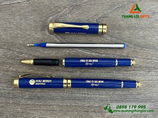 Bút Ký Kim Loại Nắp - Khắc Logo Doanh Nghiệp Hải Minh Shopping